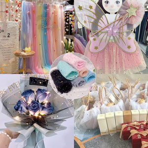 Papel de Envoltura para Ramos de Flores, Redes para Envolver Regalos - Product Image 3