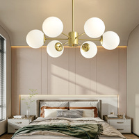 BGST lumière moderne luxe créatif planète lampe bulle boule verre salon chambre verre lustres modernes suspension lumière