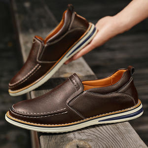 2026 Plus Size <b>Men's</b> <b>Slip</b>-<b>on</b> Hand-Stitched Casual Leather <b>Shoes</b> One-Step Casual <b>Shoes</b> for <b>Men</b> - Product Image 1