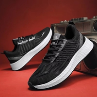 Chaussures de sport légères pour la course à pied, blanches, unies, tendance, décontractées, pour hommes