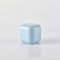 100 Pièces Pots carrés vides en PP de 5g, 10g, 20g, 30g, avec double paroi, en plastique vert, pour crème de maquillage, réf. HX260801