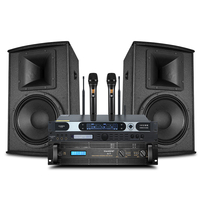 Équipement de système audio de karaoké commercial professionnel haut de gamme KTV bar de 12 pouces salle de fête système de haut-parleurs d'amplificateur de puissance DSP