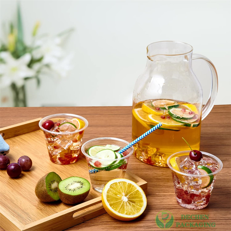 Pet Cups 16 Oz Plastic Cup For Milk Tea