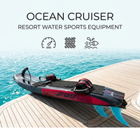 JetFly 09GT Jetboard à grande vitesse 64 km/h 110CC en fibre de carbone, alimenté par du gaz essence, moteur pour sports nautiques, modèle Jetboard