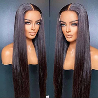 Perruques Lace Front en Cheveux Humains Indiens Bruts 13x4, Sans Colle, HD Transparent, Double Drawn, Baby Hair, Cheveux Remy, Toutes Couleurs