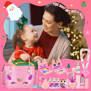 Kit di <span class=keywords><strong>trucco</strong></span> per bambini Non tossico per il <span class=keywords><strong>trucco</strong></span> per le ragazze Kit per il <span class=keywords><strong>trucco</strong></span> per i bambini <span class=keywords><strong>Set</strong></span> come regali di compleanno - Product Image 2