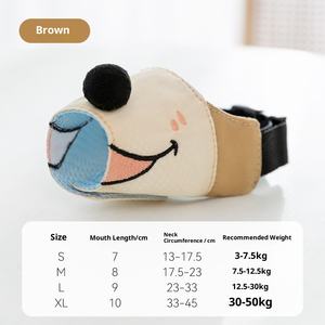 Bozal de lona de dibujos animados para perros, antimordedura, antiladridos, respetuoso con el medio ambiente, herramienta anticomida para perros pequeños/medianos/grandes, suministros para mascotas - Product Image 6