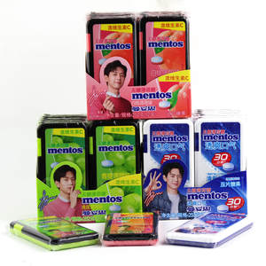 Bonbons gélifiés multicolores aux saveurs <span class=keywords><strong>de</strong></span> menthe <span class=keywords><strong>de</strong></span> raisin/menthe <span class=keywords><strong>de</strong></span> pêche blanche/menthe <span class=keywords><strong>de</strong></span> <span class=keywords><strong>fruit</strong></span> <span class=keywords><strong>de</strong></span> <span class=keywords><strong>la</strong></span> <span class=keywords><strong>passion</strong></span>, bonbons gélifiés <span class=keywords><strong>fruit</strong></span>és sucrés, 21g, en boîte - Product Image 5