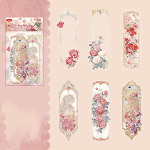 Paquete de Pegatinas Decorativas con Lámina Dorada de la Serie Moonlight, 12 Hojas/Paquete, Autoadhesivas para Manualidades y Decoración Navideña - Product Image 5