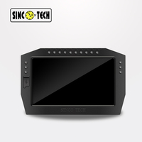 DO909 Panel Instrumen Balap Kustom 7 inci Universal ODO Cluster untuk Mobil Layar Sentuh LCD Digital Speedometer Tachometer