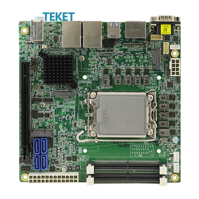 IBASE Mini-ITX Motherboard MI1000 LGA1700 14th/13th/12th Gen Intel Core DT Processor,Intel R680E PCH,2xDDR5,iAMT,2xCOM,4xSATA3.0