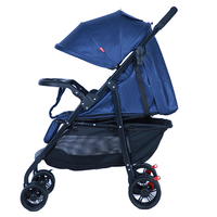 Poussette bébé pliable à quatre roues 2 en 1 avec un design adorable, système de voyage convertible