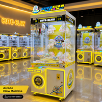 Machine à griffes en métal personnalisable pour animaux en peluche et jouets en peluche, jeu d'arcade d'intérieur à monnayeur, machine à griffes à prix, cadeau