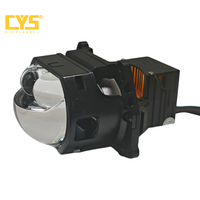 Phare de voiture à lentille de projecteur BI-LED CYS N60-F2 6000K, laser LED 12V 5000 Lumens 46/80W Super Lumineux