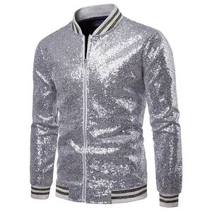 Tuta con <span class=keywords><strong>paillettes</strong></span> bling moda personalizzata <span class=keywords><strong>di</strong></span> alta qualità tuta coreana abbigliamento da discoteca <span class=keywords><strong>giacca</strong></span> da <span class=keywords><strong>uomo</strong></span> realizzata in cina - Product Image 6