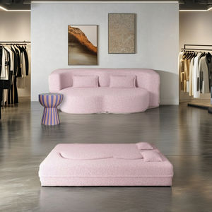 Sofá <span class=keywords><strong>cama</strong></span> Rosa Lama de dos plazas con cubierta extraíble en forma rectangular para apartamento, hotel o villa lleno de esponja - Product Image 4