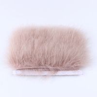 Bordure en plumes de marabout moelleuses, ruban de plumes multicolores pour couronne de Noël, ornement d'arbre et décoration de cadeaux de fêtes, vente en gros