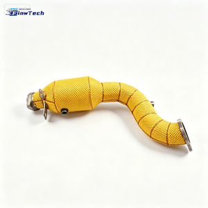 Tuyau de descente de haute qualité pour Mercedes C180 C200 C260 W204 1.8T avec bouclier thermique jaune et options de couleurs multiples - Product Image 2