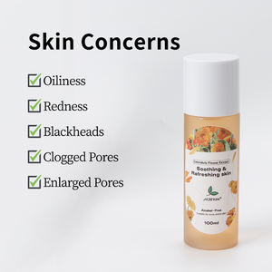 Eau cosmétique naturelle hydratante éclaircissante pour la peau du visage Toner de vie vert pour le visage Toner hydratant au calendula - Product Image 2