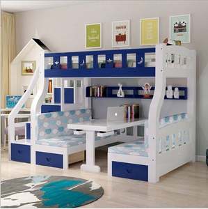 <span class=keywords><strong>Lit</strong></span> superposé en bois massif, multifonctionnel, à la mode, moderne, pour enfants - Product Image 6