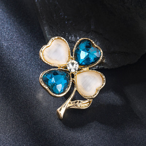 Broche en opale haut <span class=keywords><strong>de</strong></span> gamme style coréen pour <span class=keywords><strong>femme</strong></span>, pour <span class=keywords><strong>pull</strong></span>, cardigan, <span class=keywords><strong>robe</strong></span> <span class=keywords><strong>de</strong></span> soirée, épinglette <span class=keywords><strong>de</strong></span> poitrine, anti-accrochage à la taille - Product Image 3