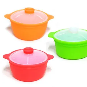 Hot Selling Microwave Steamer Cooker With Handle Lid BPA Free Multipurpose Heat Resistant Egg Silicone Steamer