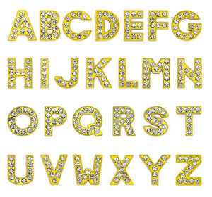 Cuenta de letra deslizante del alfabeto de 10mm, aleación de zinc de metal de calidad - Product Image 2