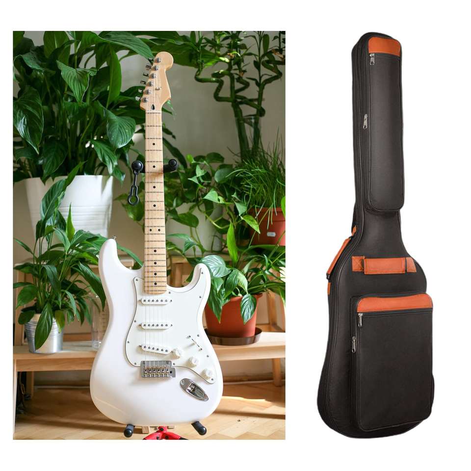 Oxford Cloth Electric & Acoustic Guitar Backpack Case Waterproof Fabric Instrument Case for Bass Guitar