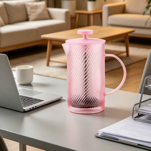 <span class=keywords><strong>Cafetière</strong></span> à piston manuelle créative personnalisée <span class=keywords><strong>avec</strong></span> couvercle en bambou et <span class=keywords><strong>filtre</strong></span> en acier inoxydable 304, <span class=keywords><strong>cafetière</strong></span> en verre - Product Image 6