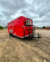 Remolque de Comida Comercial con Generador y Estación de Plancha Comercial para Hamburguesas Smash en la Feria Nocturna de Houston