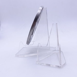 New Style clear Acrylic Plastic Adjustable <strong>Medal</strong> Souvenir Disc Coins <strong>Display</strong> Stands Easel Plexiglass Small Knives Holders Rack - Product Image 3