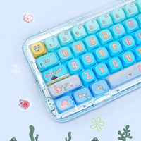 Custom-designed Transparent PC Keyboard RGB Wireless Tri-mode Support Custom Print Logo/Color/Configuration/Keycap/Switch