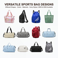 Sac de Sport Léger Moderne Personnalisable pour Filles et Femmes, Petit Fourre-Tout de Danse ou de Plage en Nylon, Sac à Bandoulière