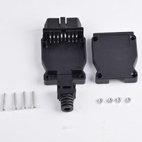 Boîtier de connecteur mâle OBD2 16 broches pour prise de diagnostic automobile