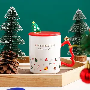 Caneca de café nórdica moderna clássica preta 100% cobre personalizada copo de Natal para presente
