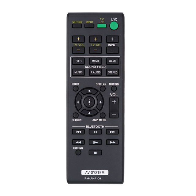 36 AV System Remote Control RM-ANP109 for Sony Speaker Sudwoofer Sound HT-CT260 HT-CT260C HT-CT260H SA-CT260 SA-WCT260H RM-ANP08