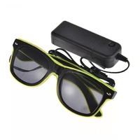 Heißer Verkauf Kreative LED-Sonnenbrille Leuchtende Lichtbrille für Feiertage PVC-Blinkbrille Diwali Weihnachten LED-Leuchtbrille