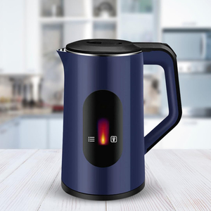 Customized 1500W Electric <b>Kettle</b> Modern Cool Touch Double-Wall Housing Green <b>Pink</b> Feature - Product Image 3
