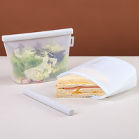 Sac de conservation alimentaire en silicone réutilisable, sans BPA, écologique, 1000 ml, anti-fuite, pour lait maternel, vente en gros