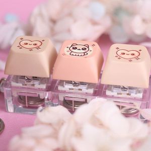 Custom <b>Keyboard</b> Switch Keychain PVC Keycap Relieve Stress Switches <b>DIY</b> Logo Design Keychain Keychain for Personalized Gift - Product Image 4