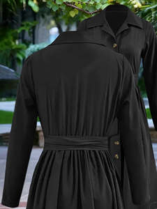 Abiti Casual in <span class=keywords><strong>stile</strong></span> <span class=keywords><strong>Vintage</strong></span> nuovi taglie forti in vita impero aderenti e larghi in tinta unita con <span class=keywords><strong>abito</strong></span> in maglia lungo fino al pavimento - Product Image 6