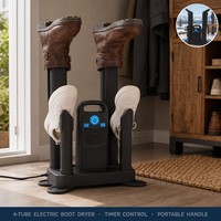 Séchoir à chaussures professionnel à air forcé HD-012O, robuste et longue durée de vie |   4 conduits d'air détachables |   TOBILIN OEM CE RoHS FCC |   110/220V