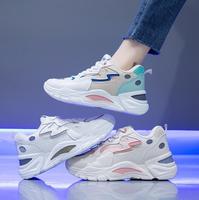 Chaussures pour femmes printemps 2025 nouvelles chaussures pour femmes maille respirant Version coréenne tout-match décontracté couleur-blocage baskets