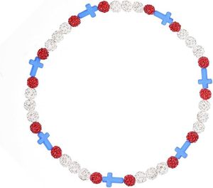 Collana colorata Discoball Baseball con perline Bling collana alla moda in argilla elastica croce <span class=keywords><strong>a</strong></span> <span class=keywords><strong>mio</strong></span> <span class=keywords><strong>figlio</strong></span> - Product Image 5