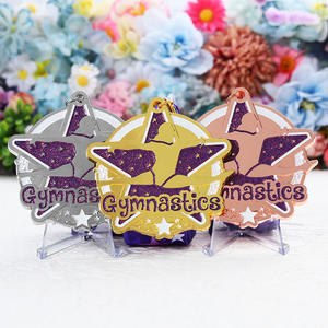 Metallo personalizzato a buon mercato <span class=keywords><strong>Usa</strong></span> oro ritmico ginnastica artistica medaglie - Product Image 4