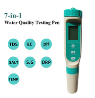 Kit de testeur de qualité de l'eau numérique multifonction avec écran LCD, nouvelle génération, pour l'analyse physique de l'eau potable