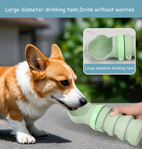 Populaire Portable Pliable Pet Tasse D'eau <span class=keywords><strong>Chien</strong></span> Marche Bouilloire <span class=keywords><strong>Chien</strong></span> En Plein Air Buveur D'eau En Silicone Pet Tasse D'eau - Product Image 6