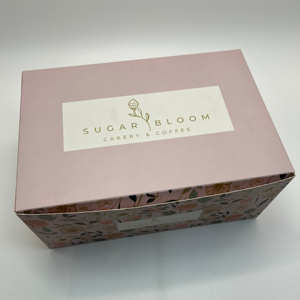 Bán hàng nóng biểu tượng tùy chỉnh in Matt cán màu hồng cho <span class=keywords><strong>cupcake</strong></span> Cookie bao bì hộp các tông - Product Image 1