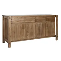 TABLE DE BUFFET EN BOIS D'ORME RECYCLÉ HAUTEUR 90 LARGEUR 183 PROFONDEUR 57