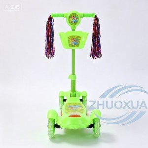 Trottinette portable pour enfants en acier, luxe moderne, pour l'extérieur, norme CE, roue avant de 140 mm, légère, deux roues - Product Image 6